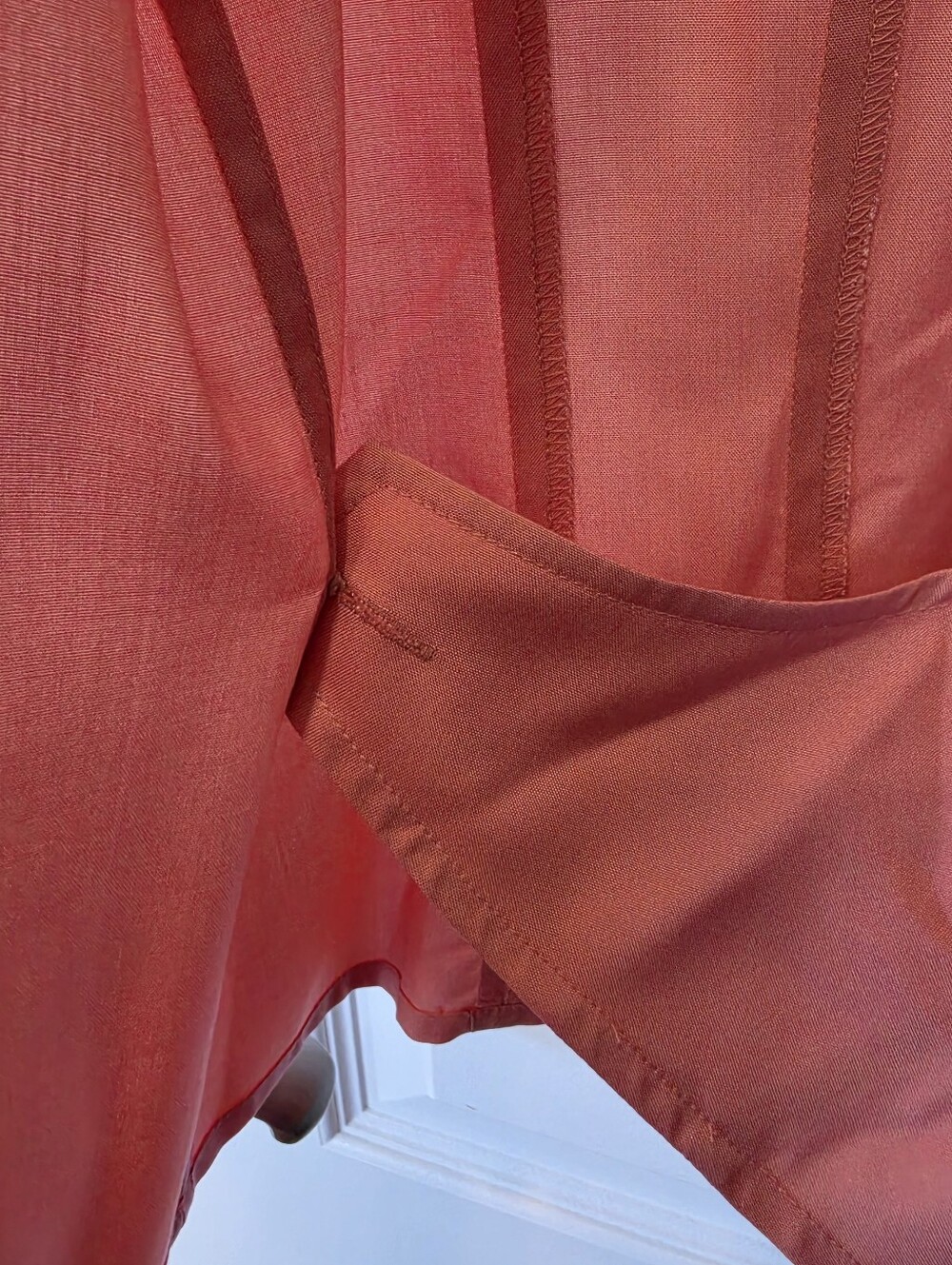 NWOT Kate Hill Pink Sleeveless Wrap Blouse with Side Tie - Picture 5 of 9
